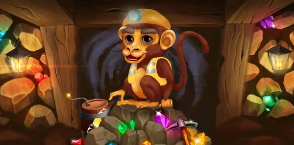 Monkey Mines играть онлайн